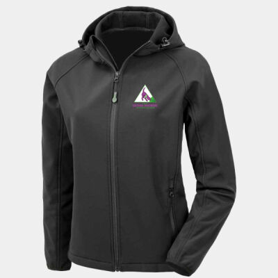 The National Nosework Association - Result Genuine Recycled Ladies Three Layer Printable Hooded Soft Shell Jacket Thumbnail